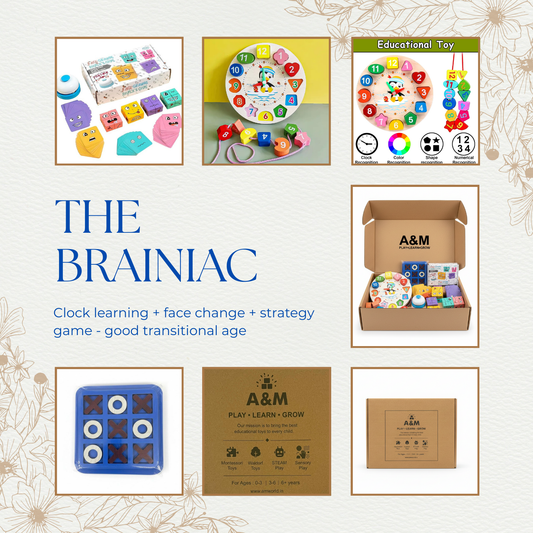 The Brainiac | Triple Intelligence Kit | Ages 4-7 Years | Time + Emotions + Strategy