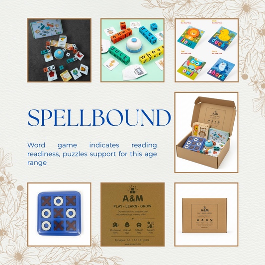 Spellbound | Literacy & Strategy Kit | Ages 6-10 Years | Word Games + Puzzles